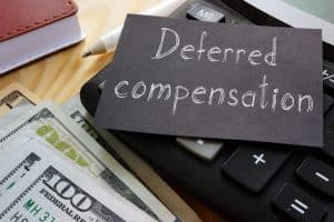 Deferred compensation is shown on the conceptual photo using the text